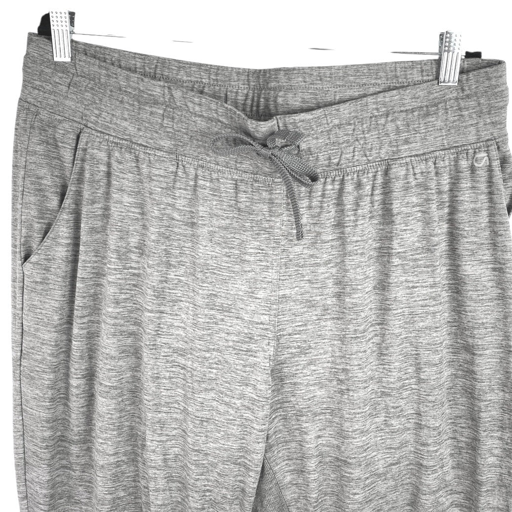 Gap Fit Brushed Tech Jersey Gray Tapered High Waist Trousers Joggers Pants Sz XL - Image 4