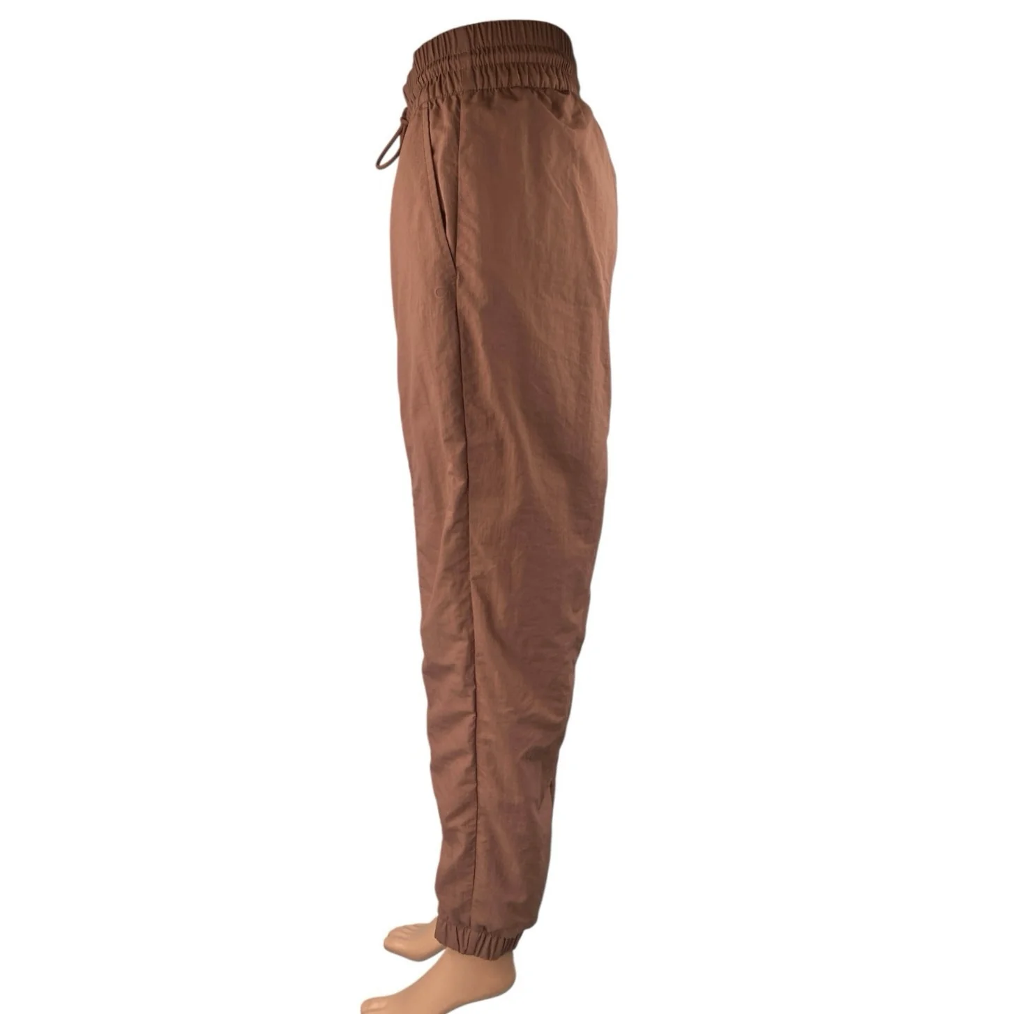 Gap Fit Women's Brown High Waisted Drawstring Tapered Jogger Sweat Pants Size XS - Image 2