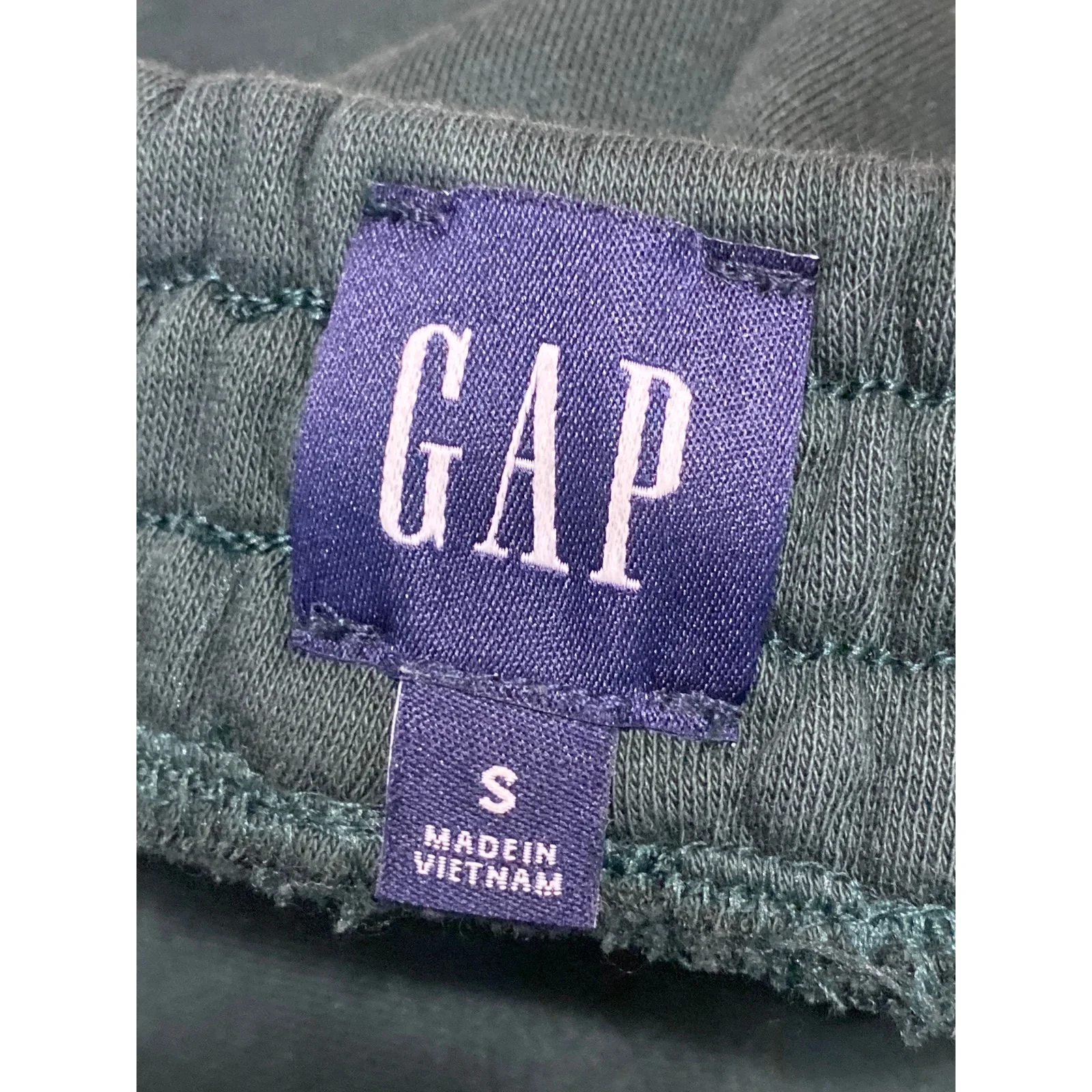 GAP Green Fleece High Rise Straight Leg Track Athletic Trousers Sweat Pants Sz S - Image 5