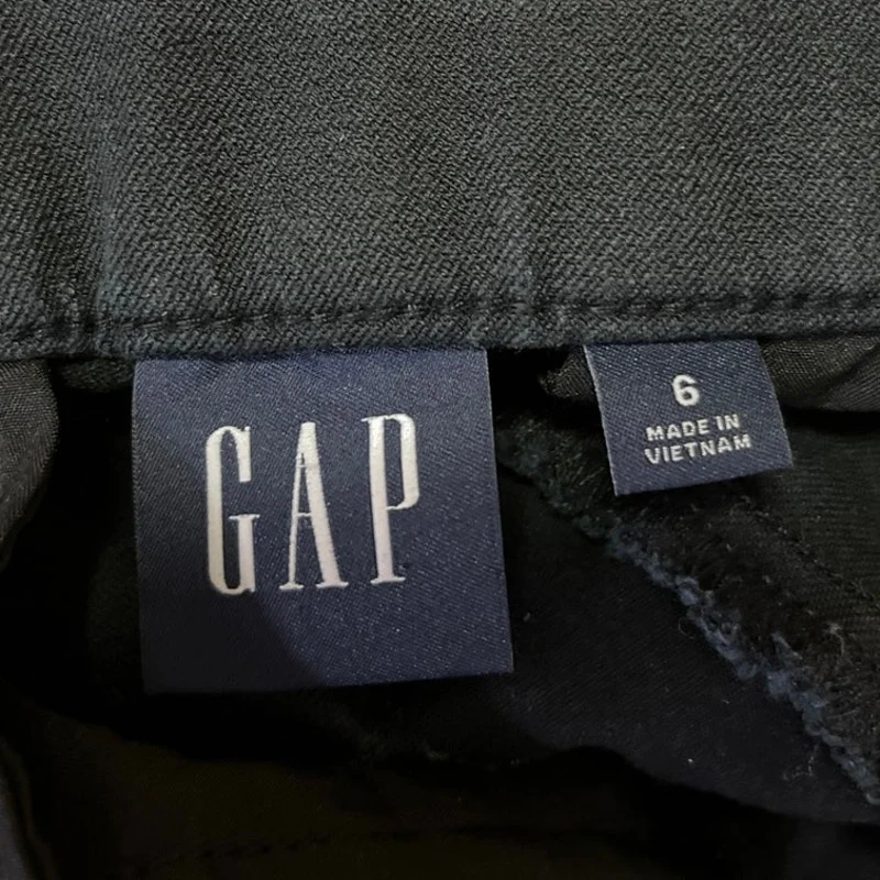 Gap Women's Black Stretch Pleated Flared Bootcut Trouser Dress Pants Size 6 - Image 5