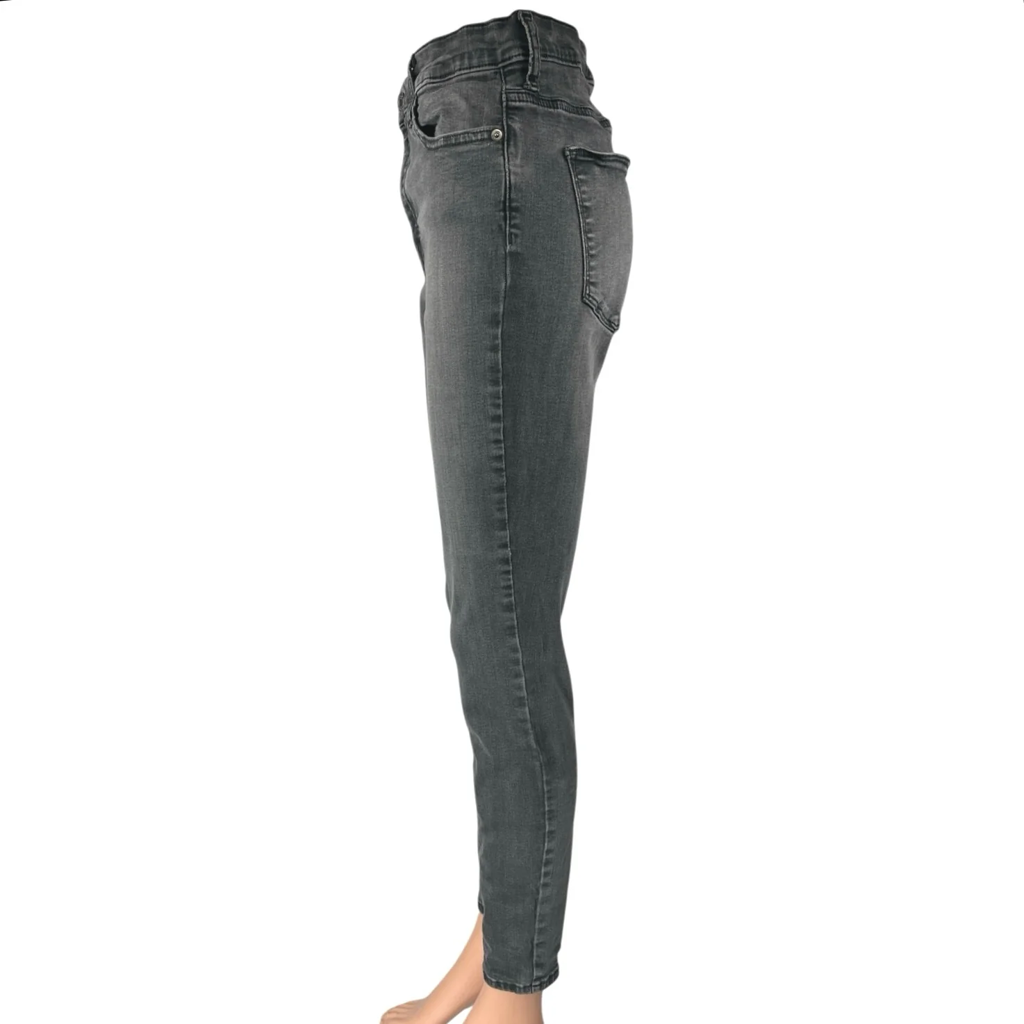 Gap Women's Black Washed High Waisted Stretch Casual Skinny Denim Jeans Size 30 - Image 2