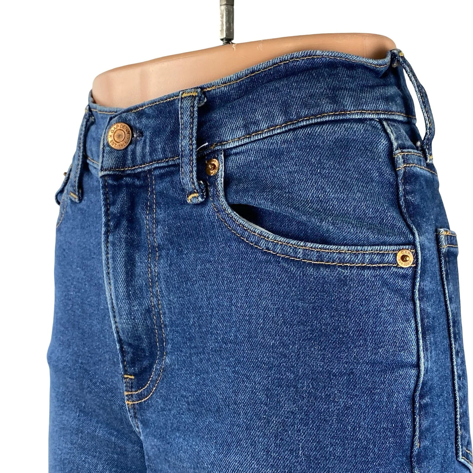 GAP Women's Blue High Rise Baggy Flare Palazzo Wide Leg Denim Jeans Pants Sz 24 - Image 3