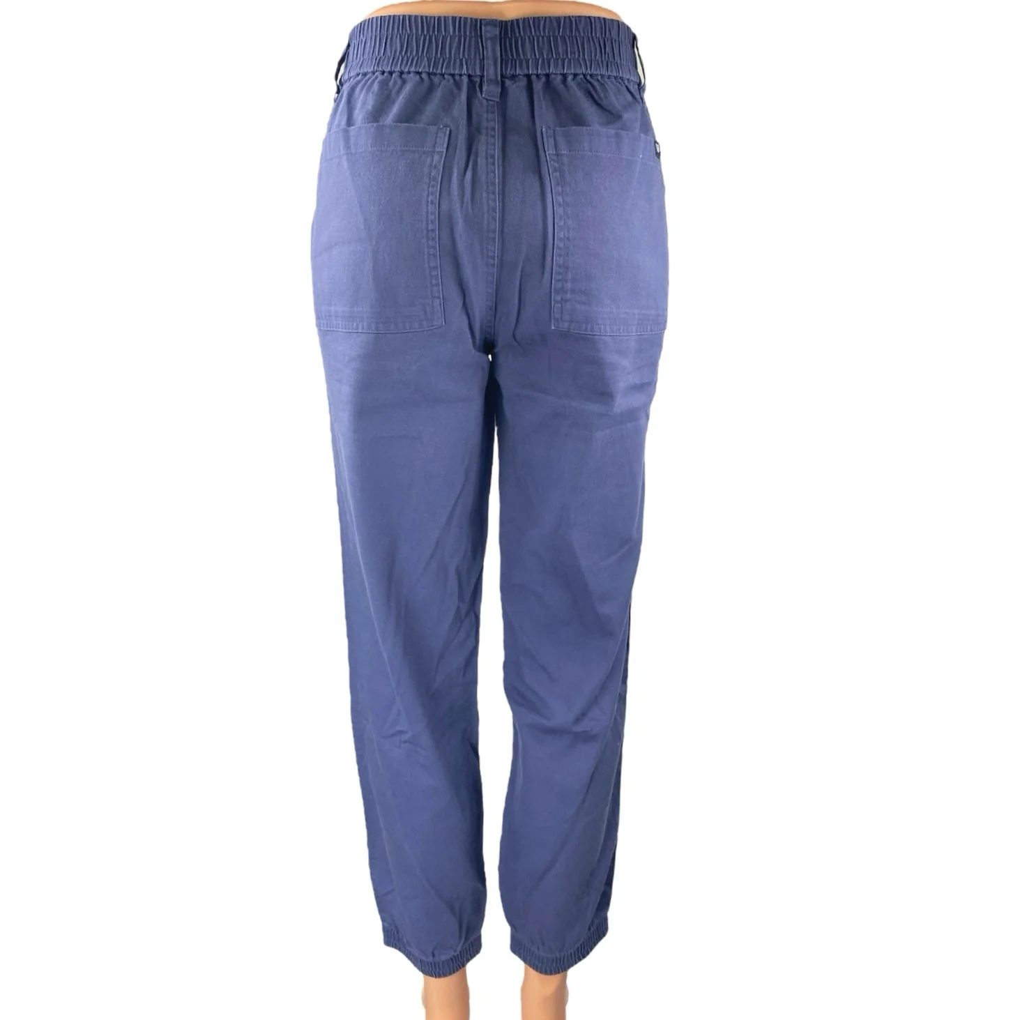 Gap Women's Blue High Waisted Tapered Carrot Jogger Career Trousers Pants Size S - Image 3