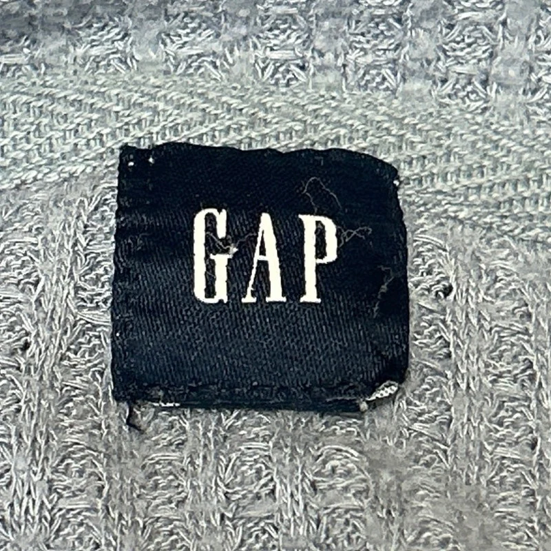 Gap Women's Blue Long Sleeve Ribbed Knit Cropped Pullover Sweater Top Size XS - Image 3
