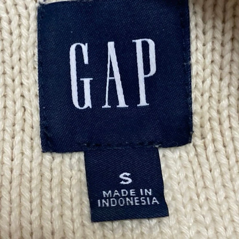 Gap Women's Cream Cable Knit High Neck Long Sleeve Pullover Sweater Top Size S - Image 3