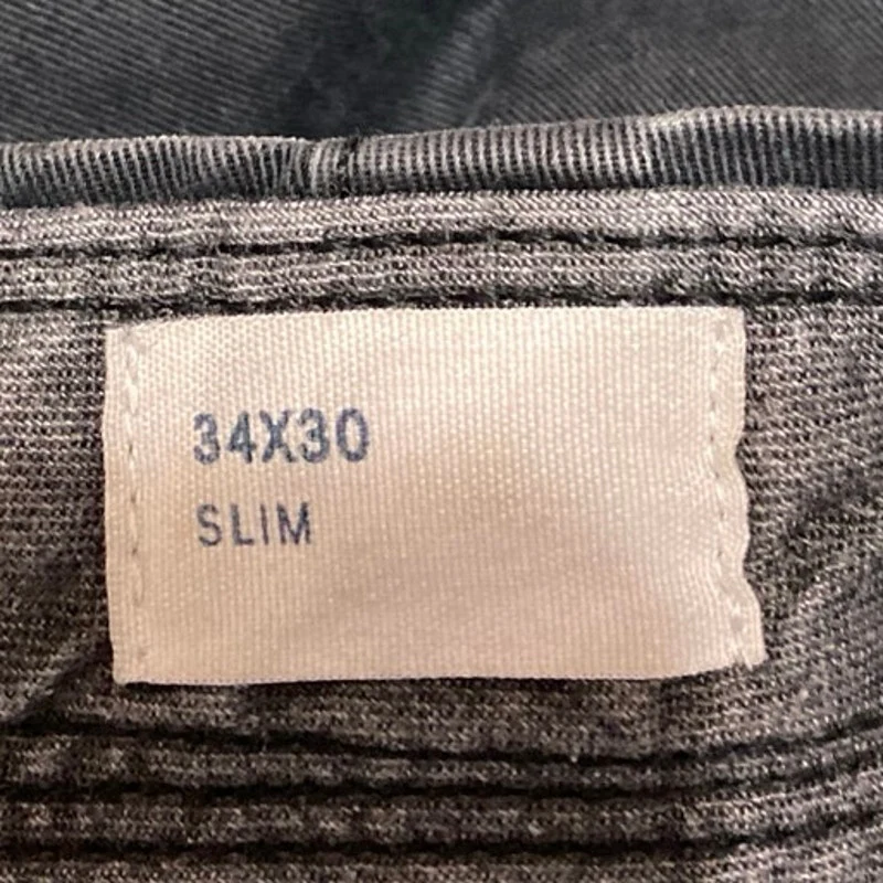 GAP Women's Gray High Waist Straight Skinny Leg Slim Fit Trousers Dress Pants 34 - Image 6