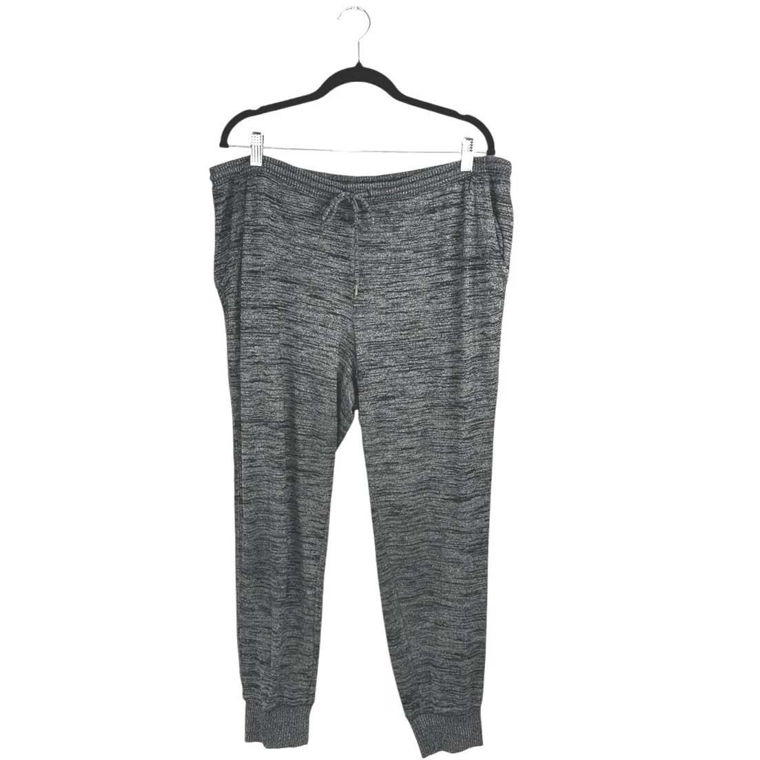 GAP Women's Heather Gray Tapered High Waist Drawstring Trousers Jogger Pants L