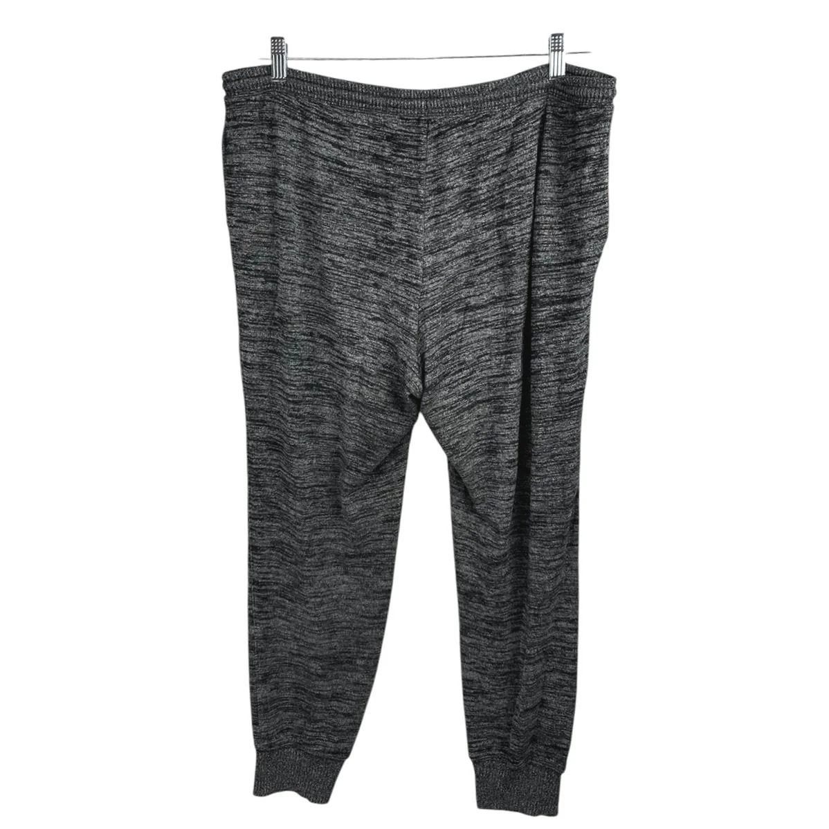 GAP Women's Heather Gray Tapered High Waist Drawstring Trousers Jogger Pants L - Image 2