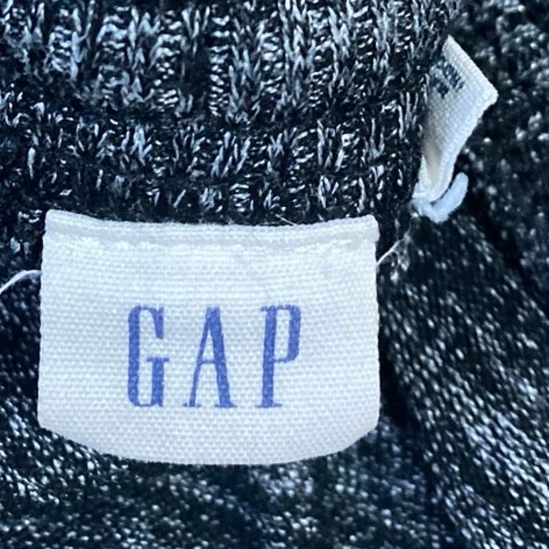 GAP Women's Heather Gray Tapered High Waist Drawstring Trousers Jogger Pants L - Image 4