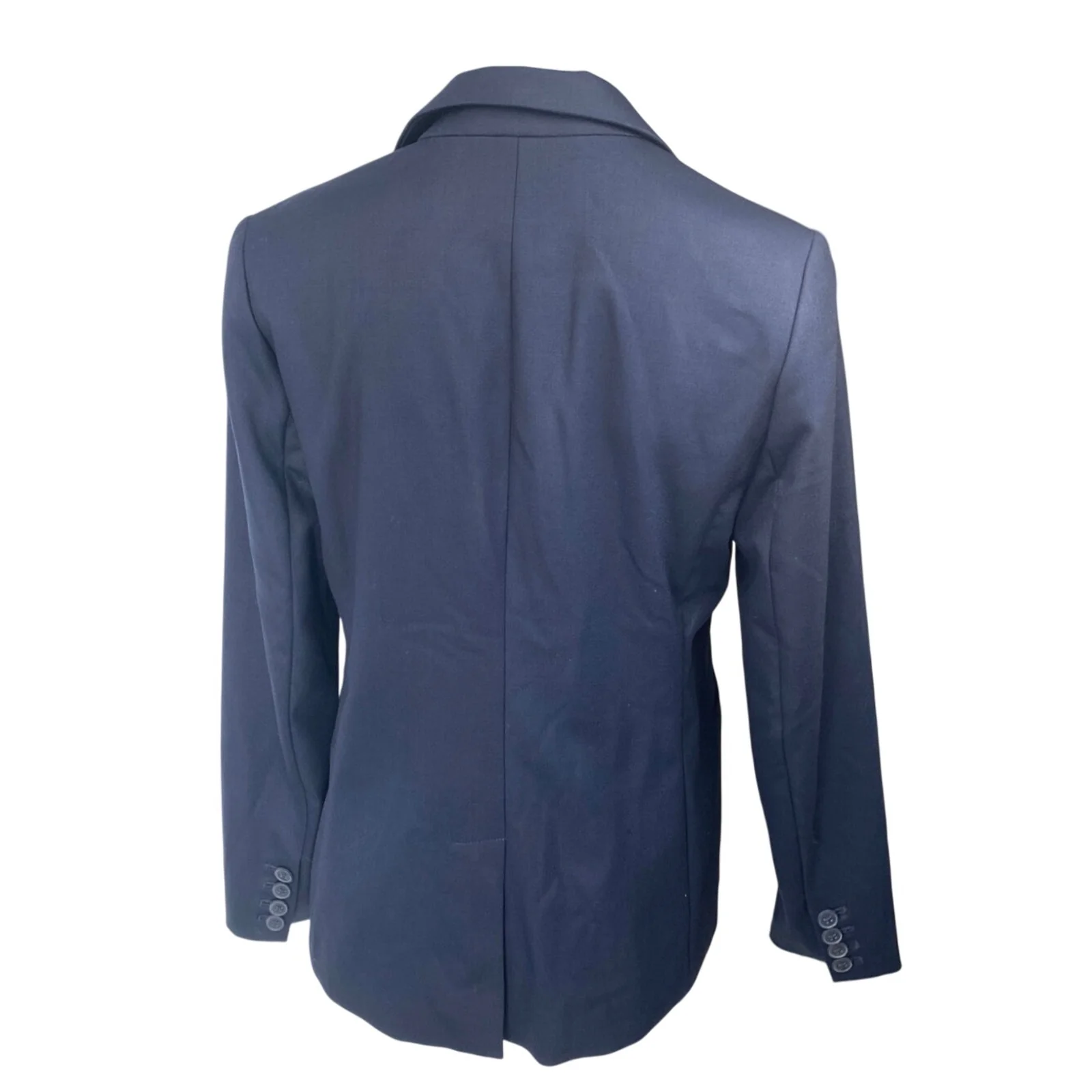 Gap Women's Navy Blue Long Sleeve One Button Blazer Coat Suit Jacket Size 10 - Image 2