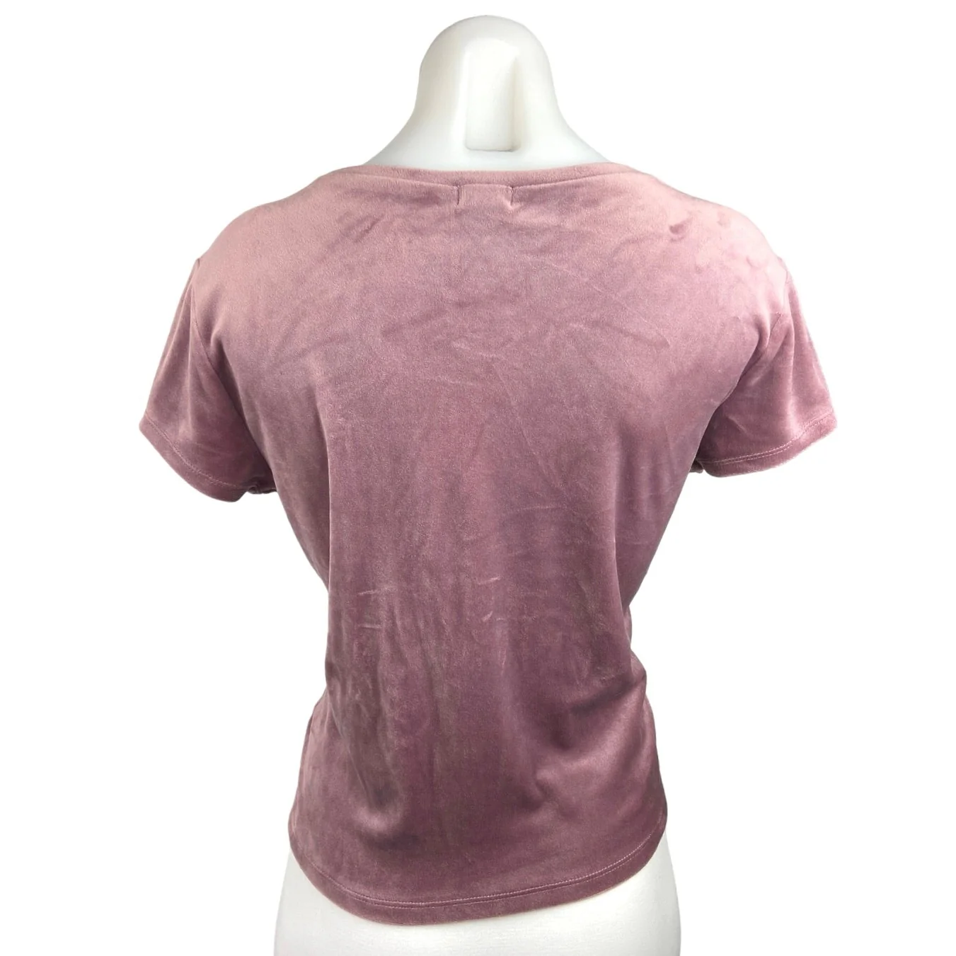 Garage Pink Round Neck Soft Pullover Short Sleeve Basic T Shirt Top Tee Size M - Image 2