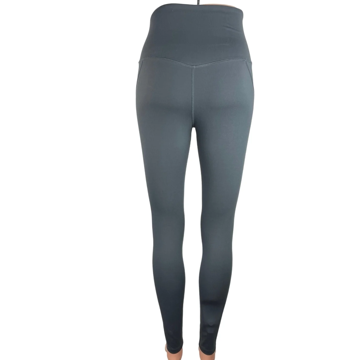 Girlfriend Collective Blue High Rise Ankle Plain Workout Leggings Size XS - Image 3