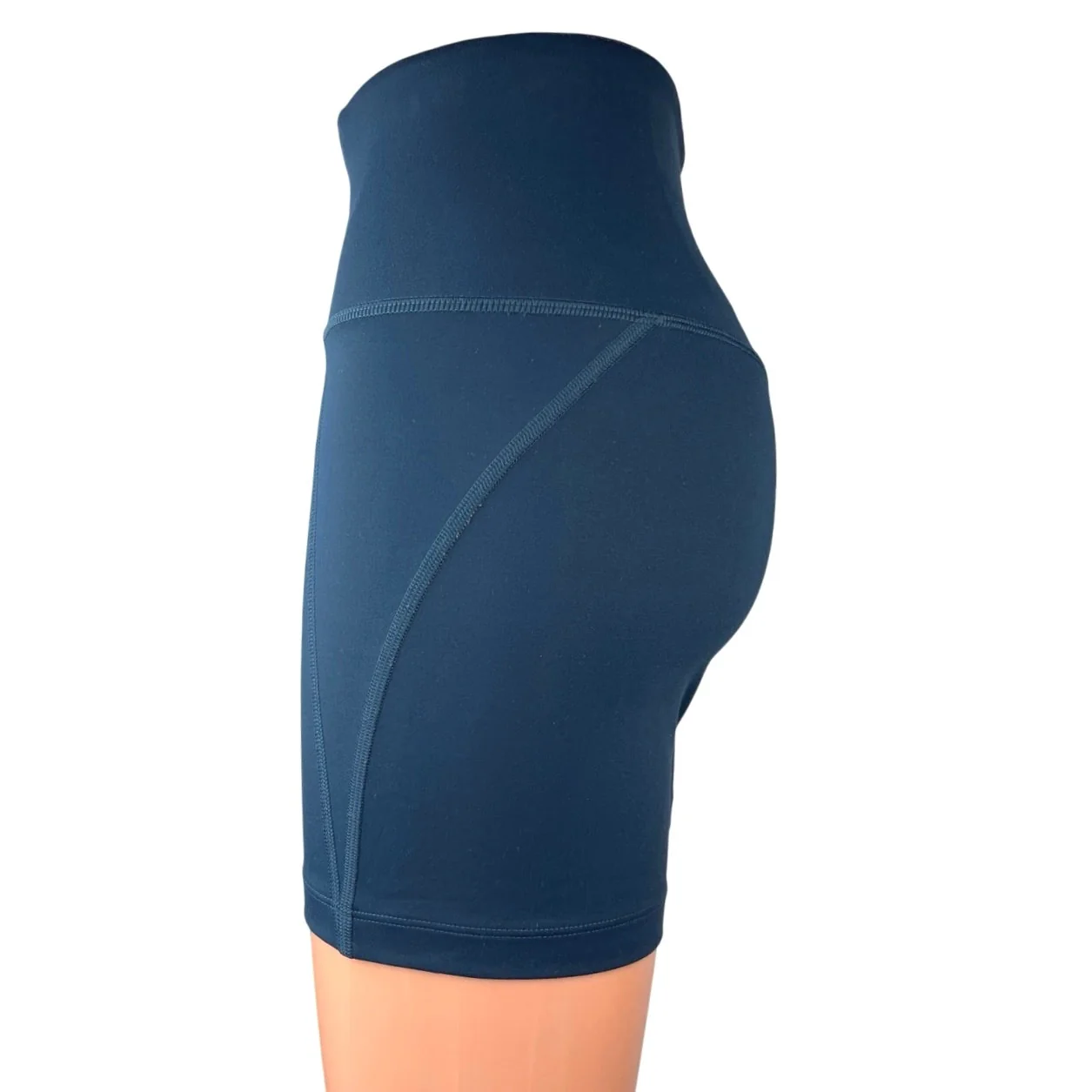 Girlfriend Collective Womens Blue High Waisted Yoga Athletic Biker Shorts Size S - Image 2