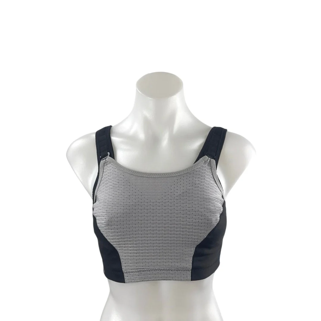 Glamorise Color Block Yoga Workout Athletic Activewear Tank Sports Bra Top 32DD