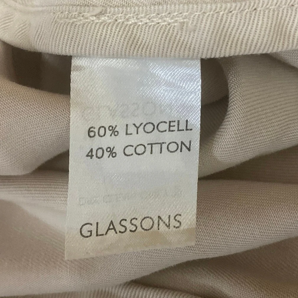 Glassons Beige Waterfall Drape Open Long Sleeve Cardigan Trench Coat Jacket Sz M - Image 6