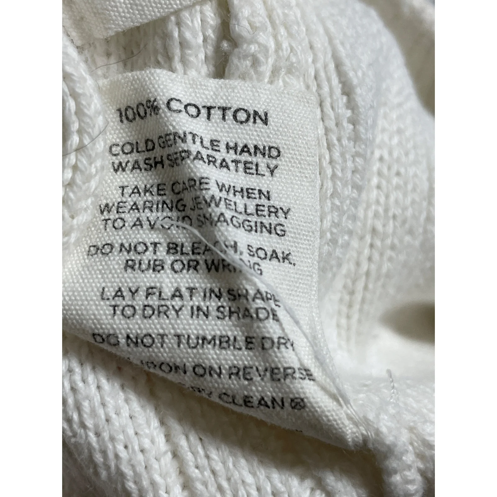 Glassons Women's White Ribbed Knit High Rise Wide Leg Trousers Pants Size XS - Image 7