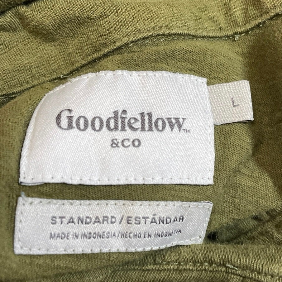 Goodfellow & Co Mens Green Short Sleeve Cotton Pocket Golf Polo Shirt Top Size L - Image 4
