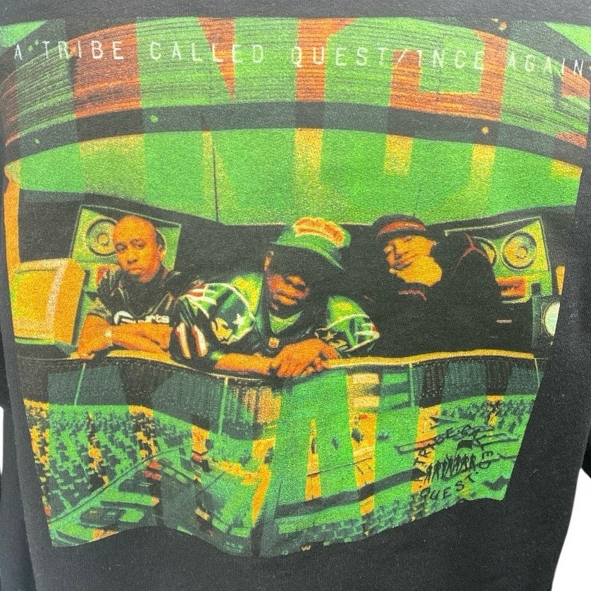 Goodie Two Sleeves ATCQ 1nce Again Hip Hop Band Hoodie Hooded Sweatshirt Size L - Image 3