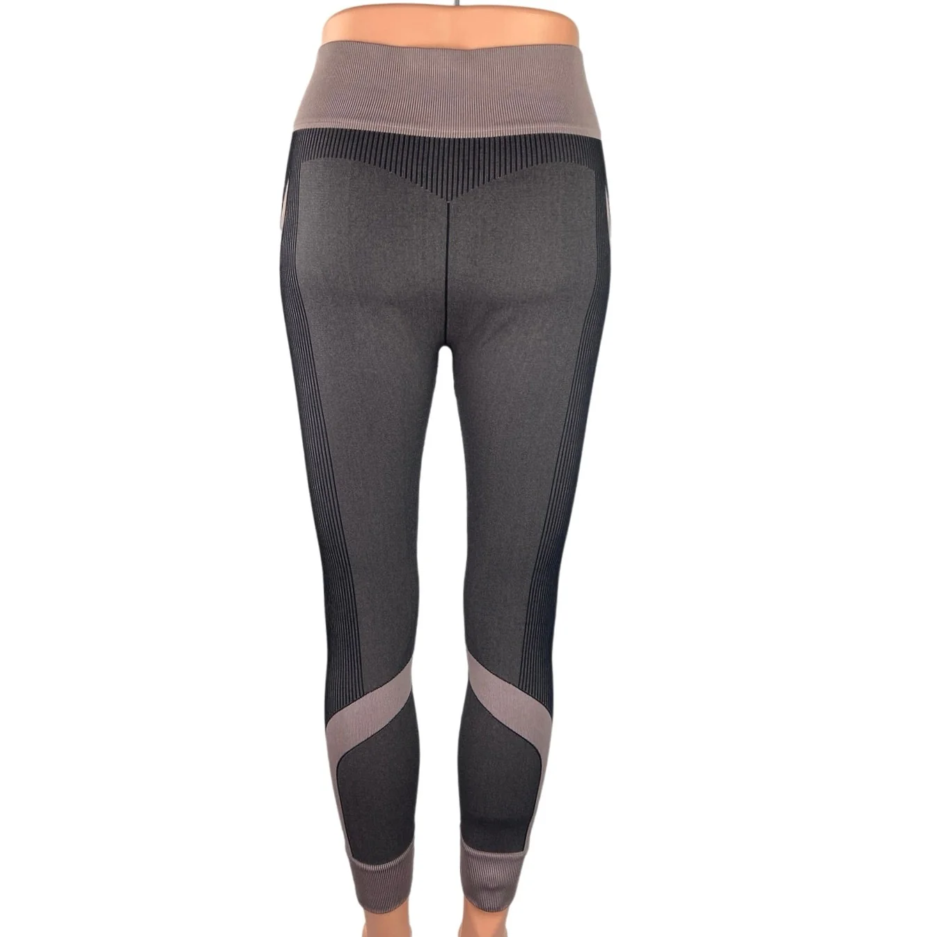 GSTQ Multicolor High Waist Stretch Activewear Fitness Gym Tight Leggings Sz M/L - Image 3
