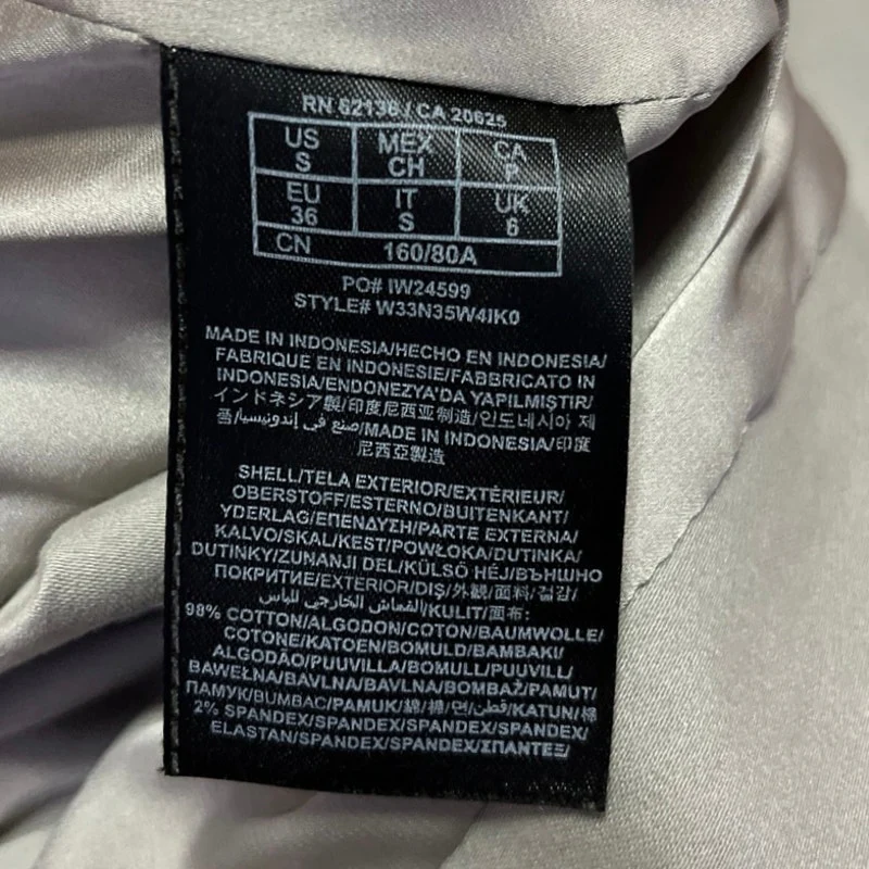 Guess Women's Tan Leather Trim Long Sleeve Zip Up Belted Trench Coat Jacket Sz S - Image 5