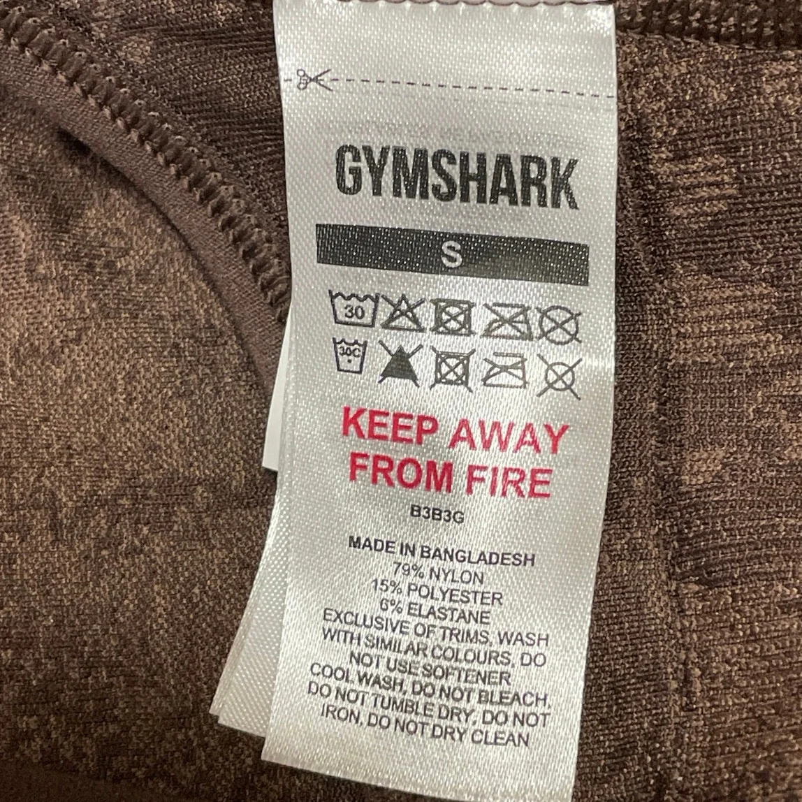 Gymshark Adapt Animal X Whitney Seamless Twist Front Brown Sports Bra Size S - Image 4
