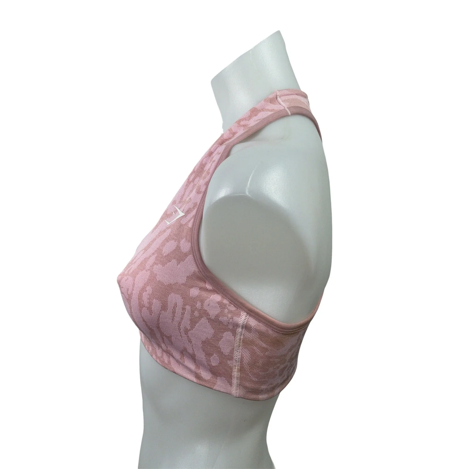 Gymshark Adapt Safari Pink Animal Print Seamless Sports Bra Bralette Tank Top S - Image 2