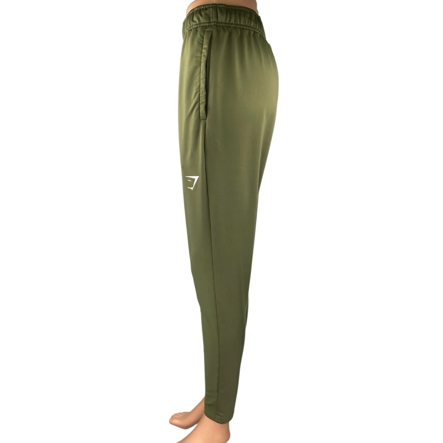 Gymshark Arrival Men's Green Elastic Waist Tapered Fitness Joggers Pants Size S - Image 2