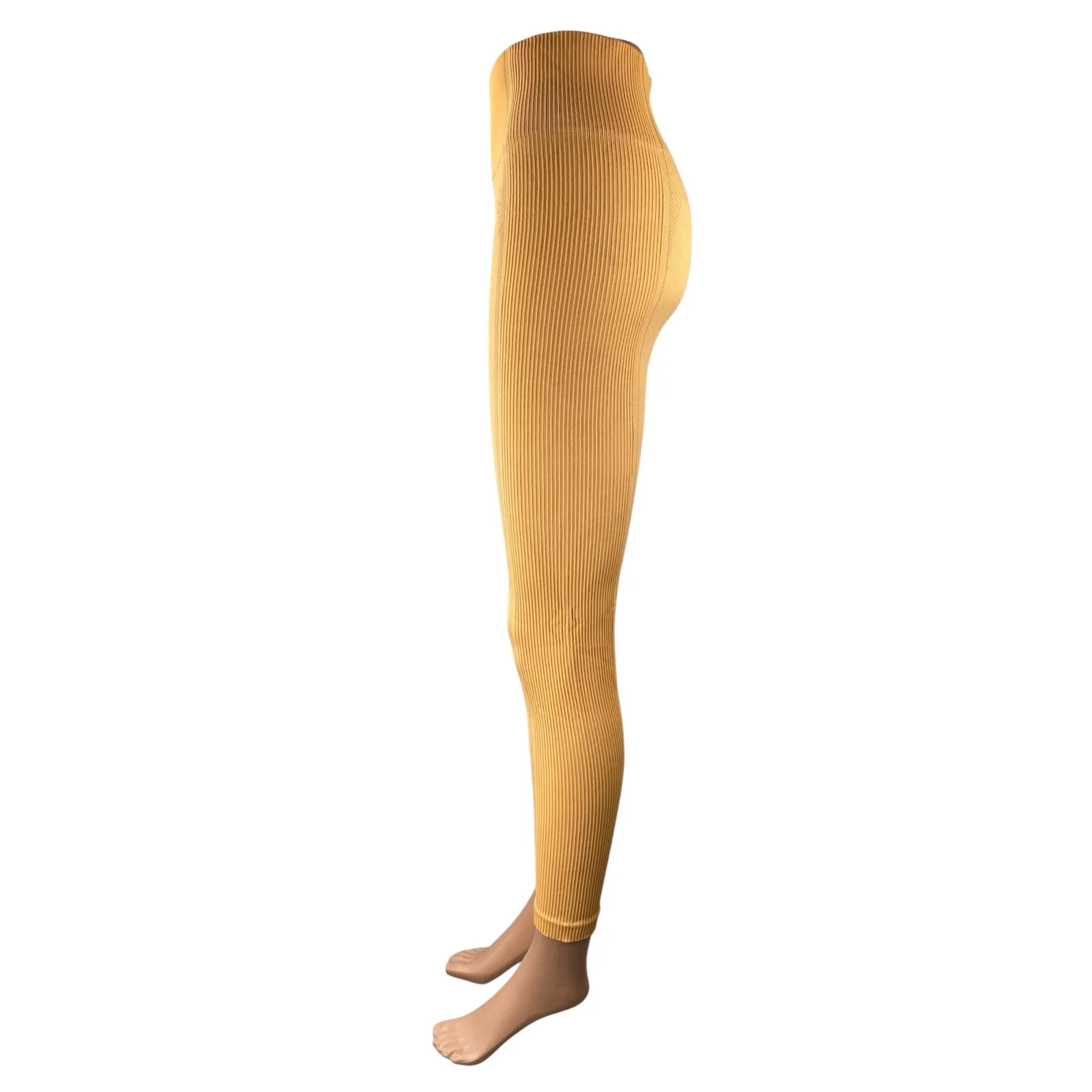 Gymshark Beige High Waist Skinny Yoga Gym Athletic Activewear Leggings Pants S - Image 3