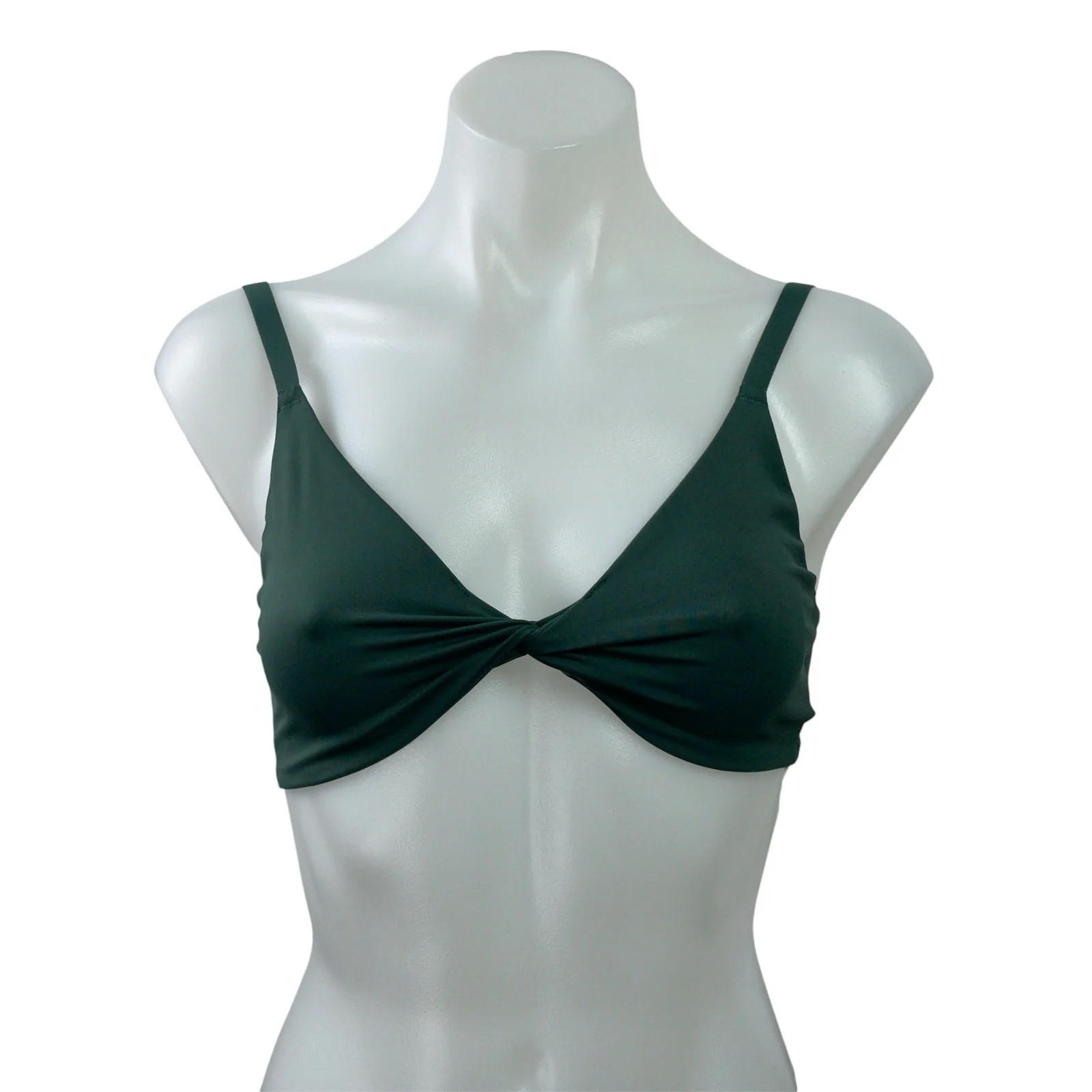 Gymshark Elevate Twist Front Green & Tan Bundle Lot of 2 Sports Bra Tank Top S - Image 2