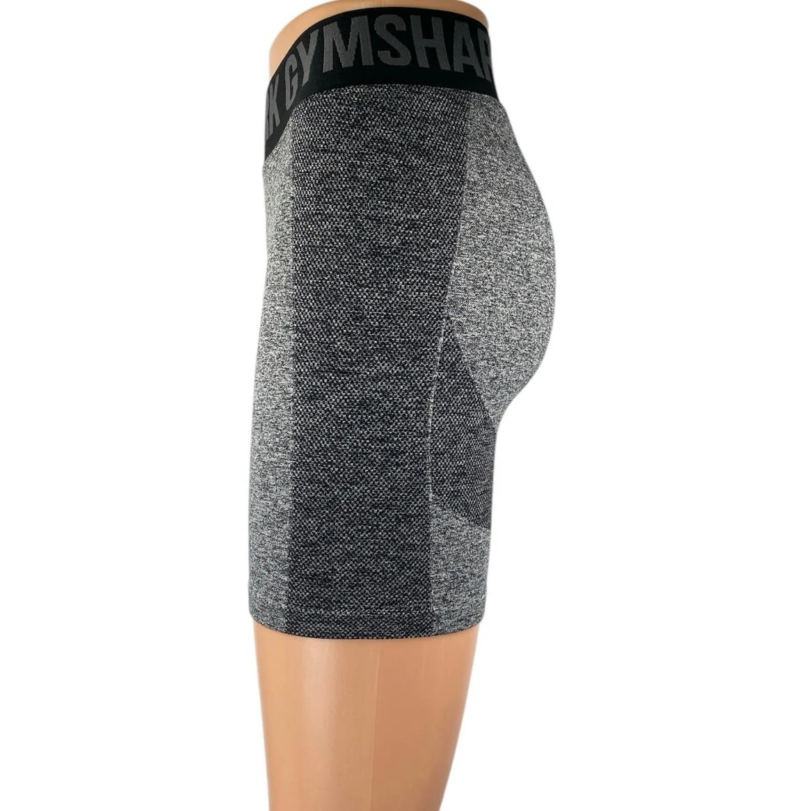 Gymshark Flex Women's Gray Gym Fitness Athletic Activewear Biker Shorts Size S - Image 2