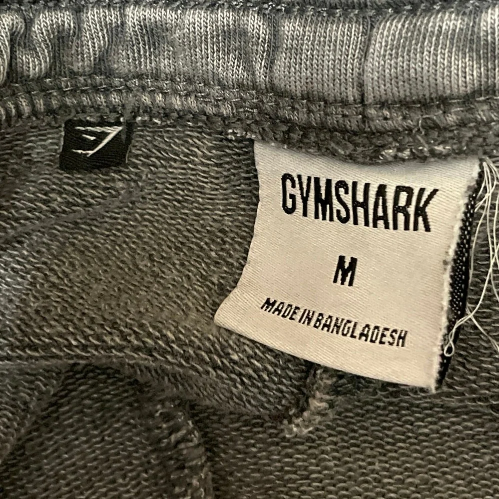 Gymshark Heritage 5" Mens Black Washed Elastic Waist Activewear Gym Shorts Sz M - Image 4