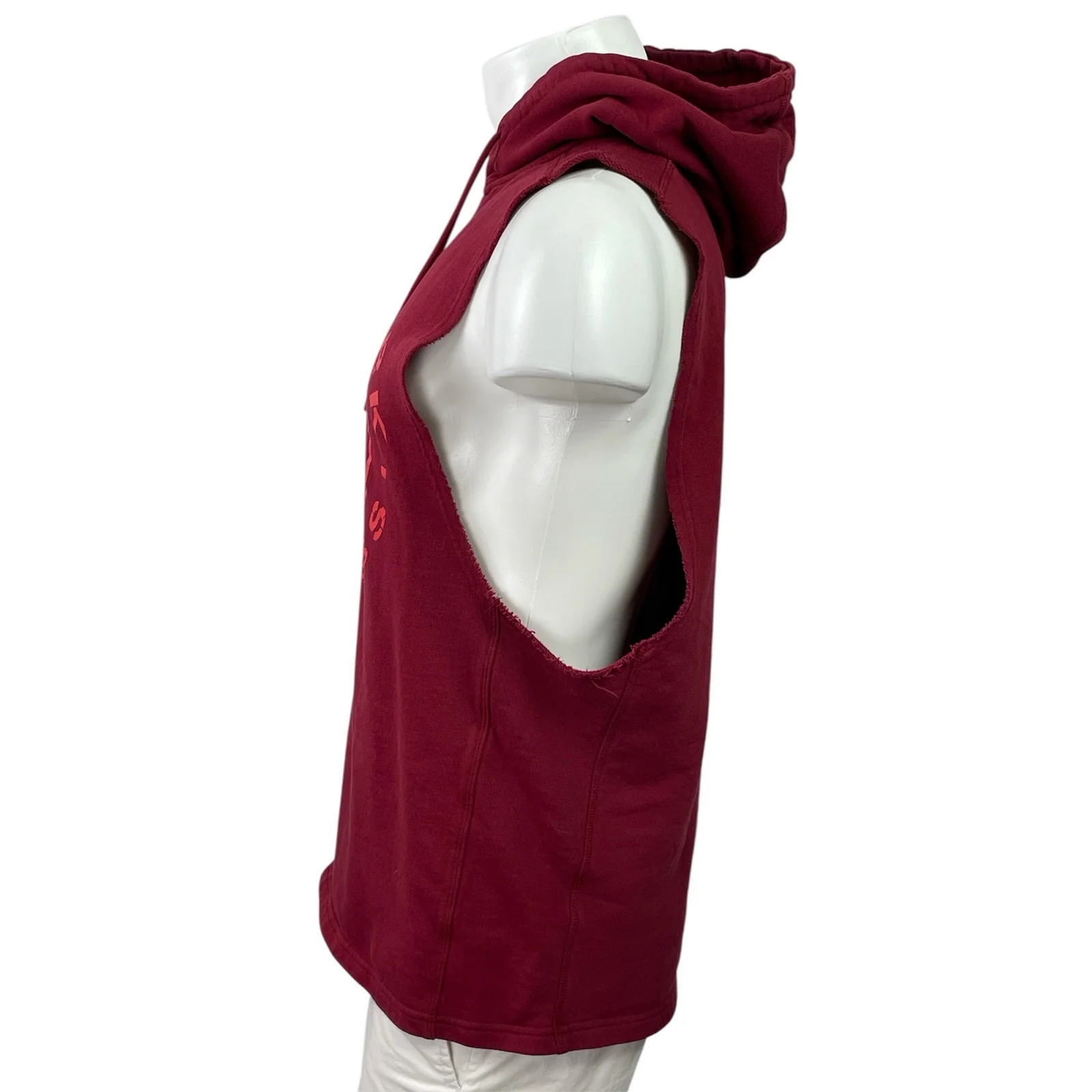 Gymshark Legacy Men's Red Sleeveless Hoodie Hooded Tank Sweatshirt Top Size L - Image 2