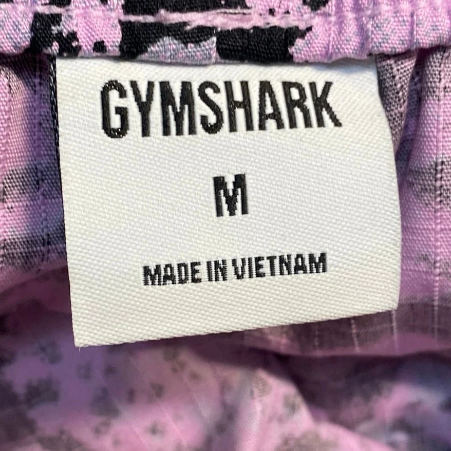 Gymshark Lifting Pump Womens Pink Camouflage Tapered Jogger Trouser Pants Size M - Image 4