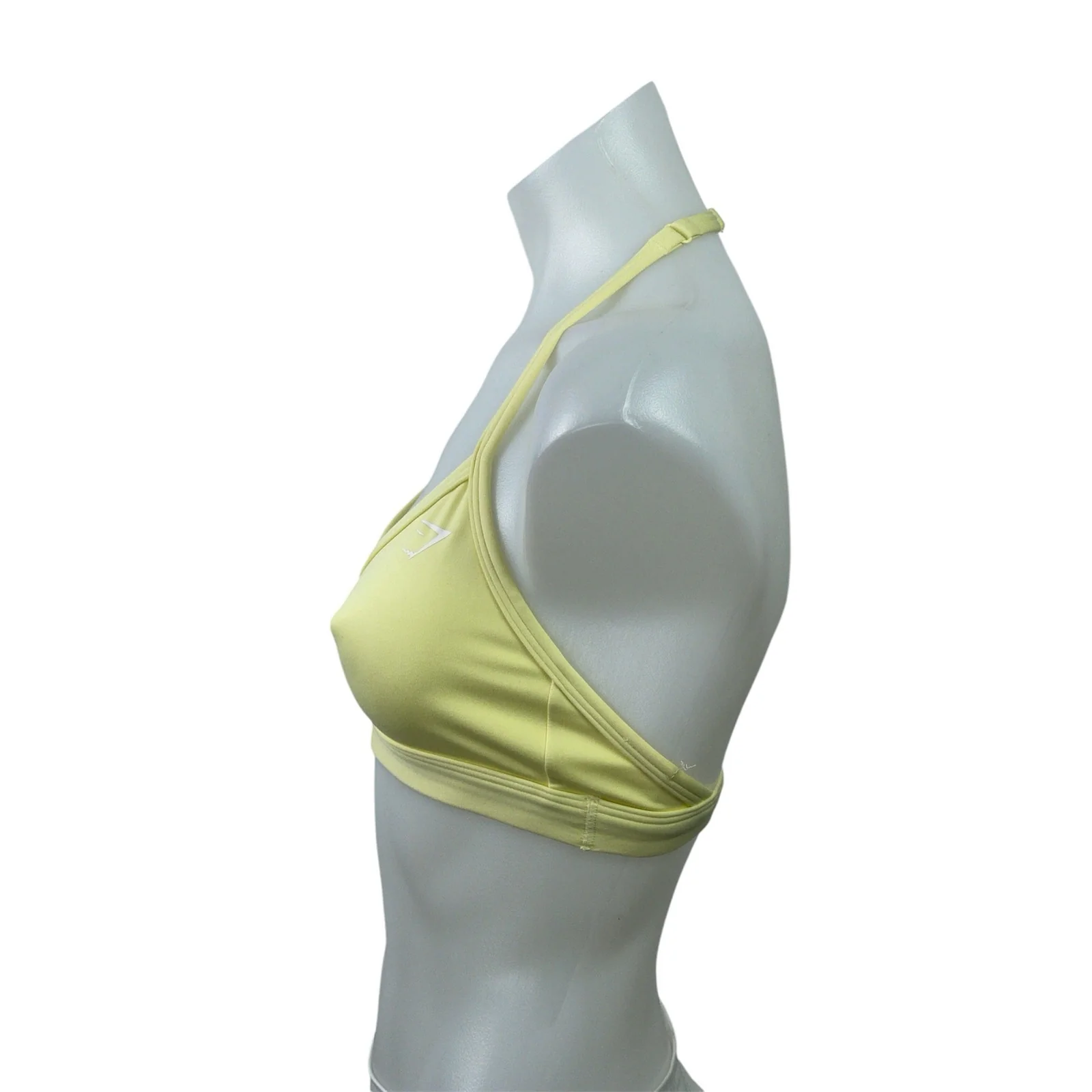 Gymshark Minimal Halterneck Pink Yellow Bundle Lot of 2 Sports Bra Tank Top Sz S - Image 3