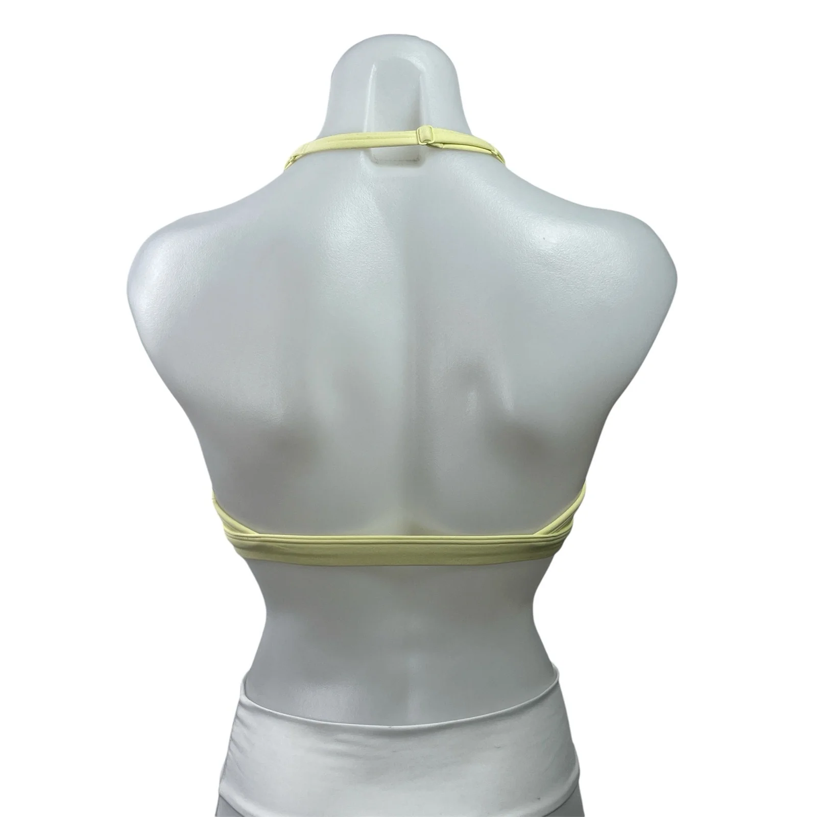 Gymshark Minimal Halterneck Pink Yellow Bundle Lot of 2 Sports Bra Tank Top Sz S - Image 4
