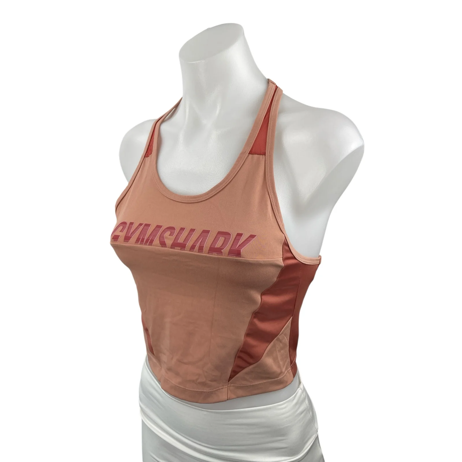 Gymshark Turbo Vest Women's Sleeveless Yoga Athletic Activewear Crop Tank Top XS - Image 2