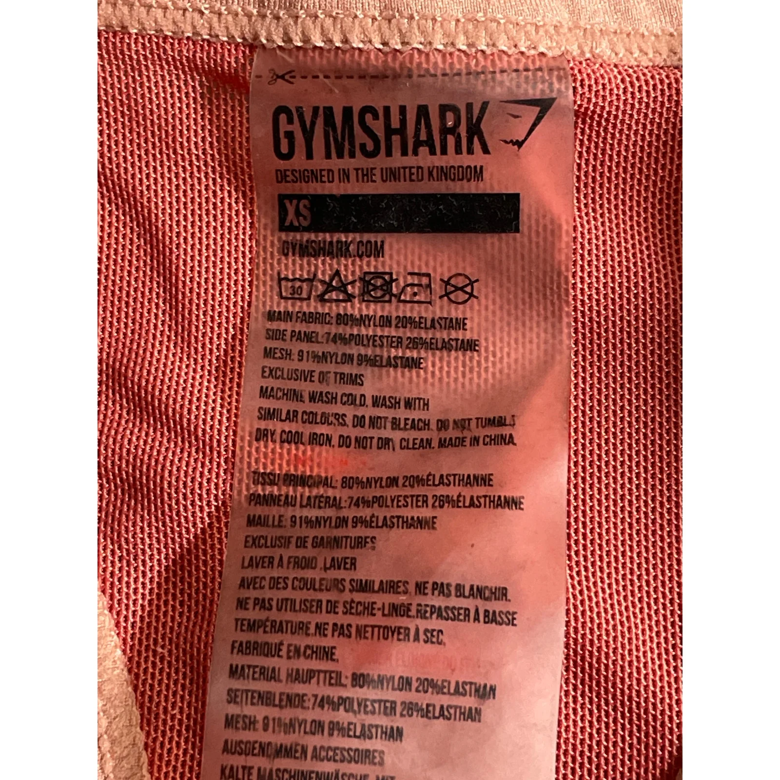 Gymshark Turbo Vest Women's Sleeveless Yoga Athletic Activewear Crop Tank Top XS - Image 5