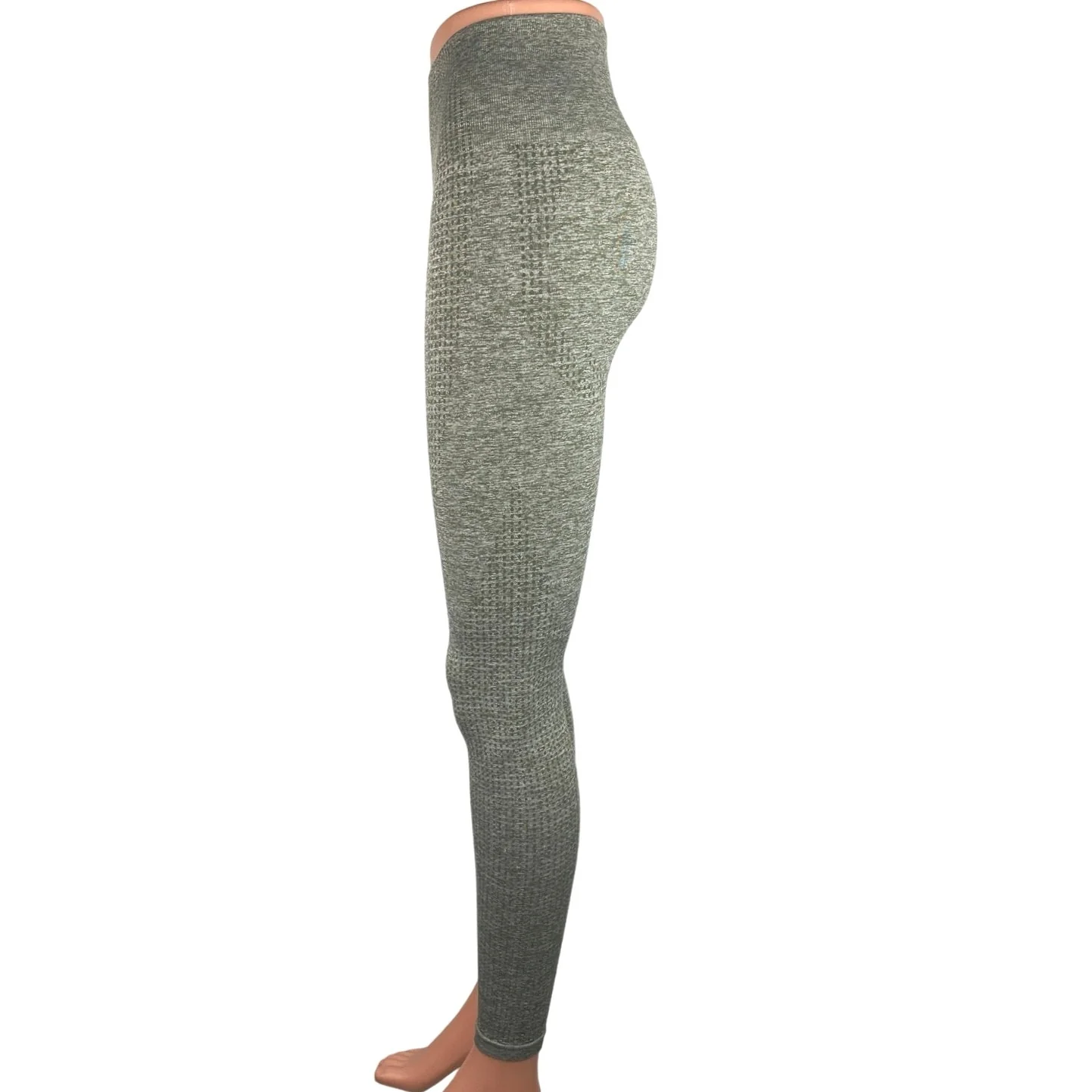 Gymshark Vital Seamless Gray Mid Rise Activewear Fitness Yoga Tight Leggings XS - Image 2