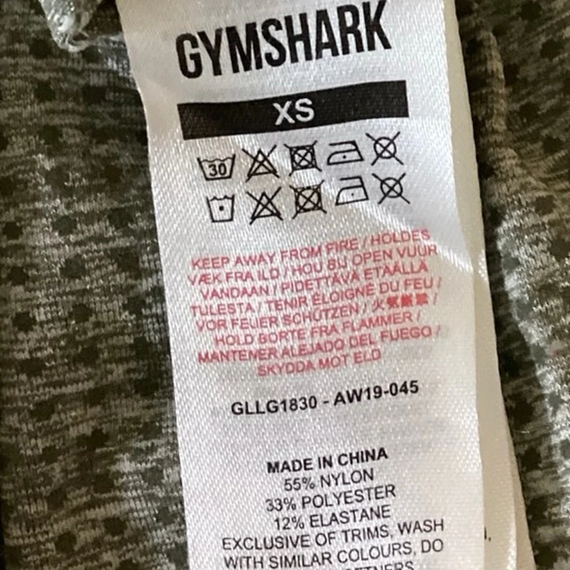 Gymshark Vital Seamless Gray Mid Rise Activewear Fitness Yoga Tight Leggings XS - Image 4