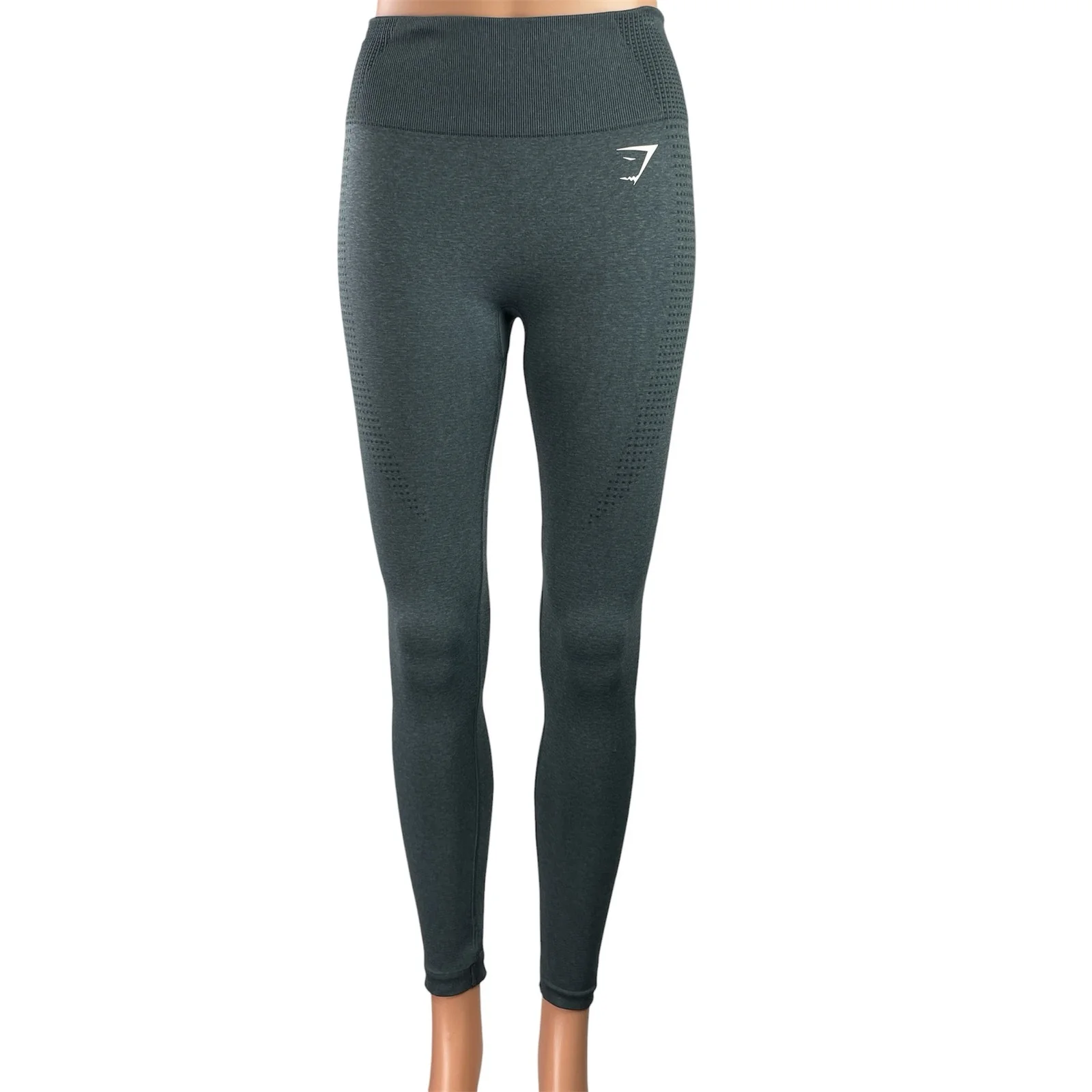 Gymshark Vital Soft Gray High Rise Yoga Workout Athletic Leggings Pants Size M