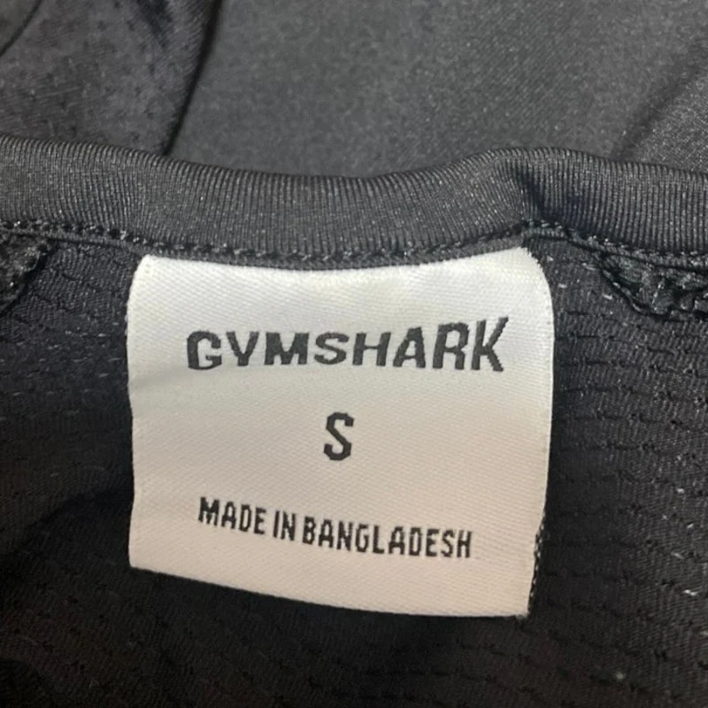Gymshark Women's Black Long Sleeve Yoga Workout Gym Athletic Crop Top Size S - Image 3