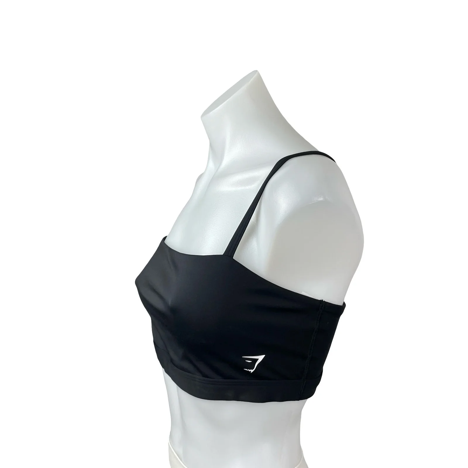 Gymshark Women's Black Yoga Running Workout Athletic Sports Bra Crop Top Size M - Image 2