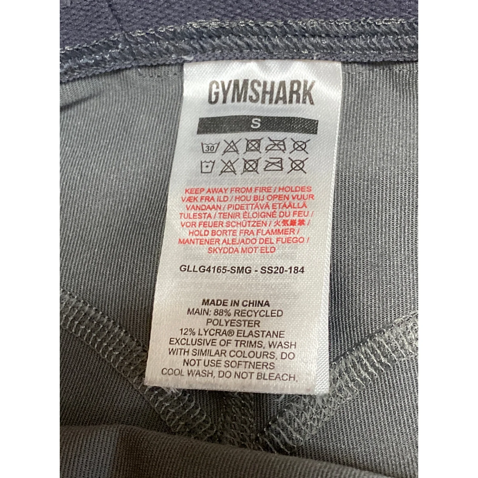 Gymshark Women's Gray Mid Rise Yoga Workout Capri Athletic Leggings Pants Size S - Image 4