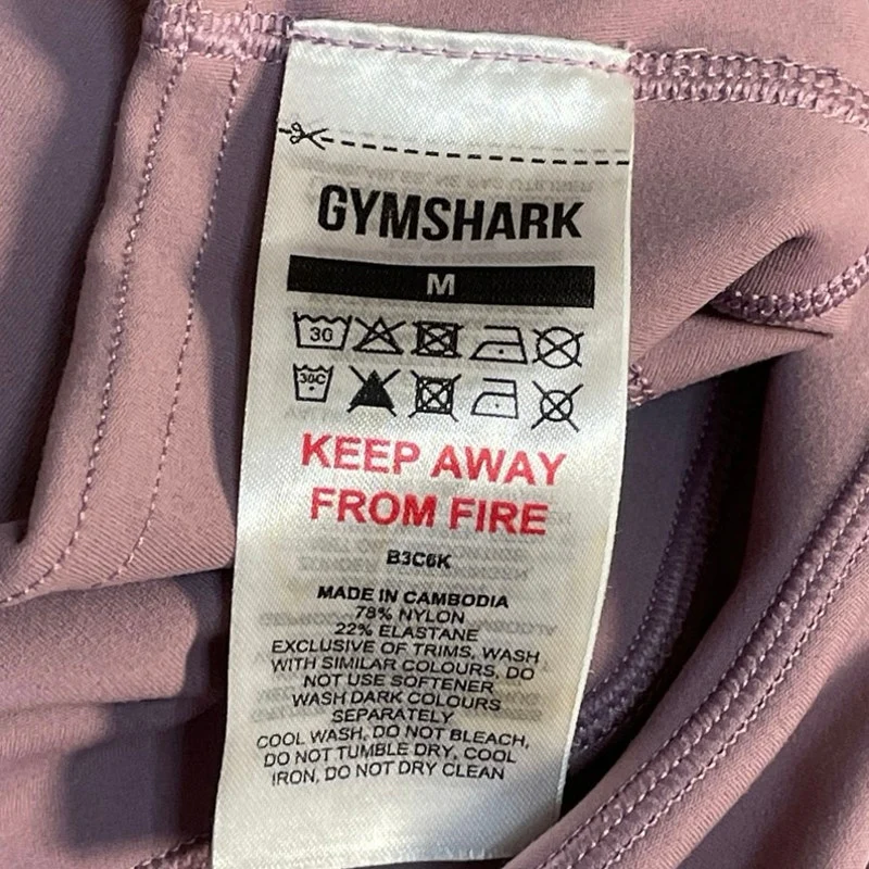 Gymshark Women's Purple High Rise Yoga Workout Athletic Leggings Pants Size M - Image 4