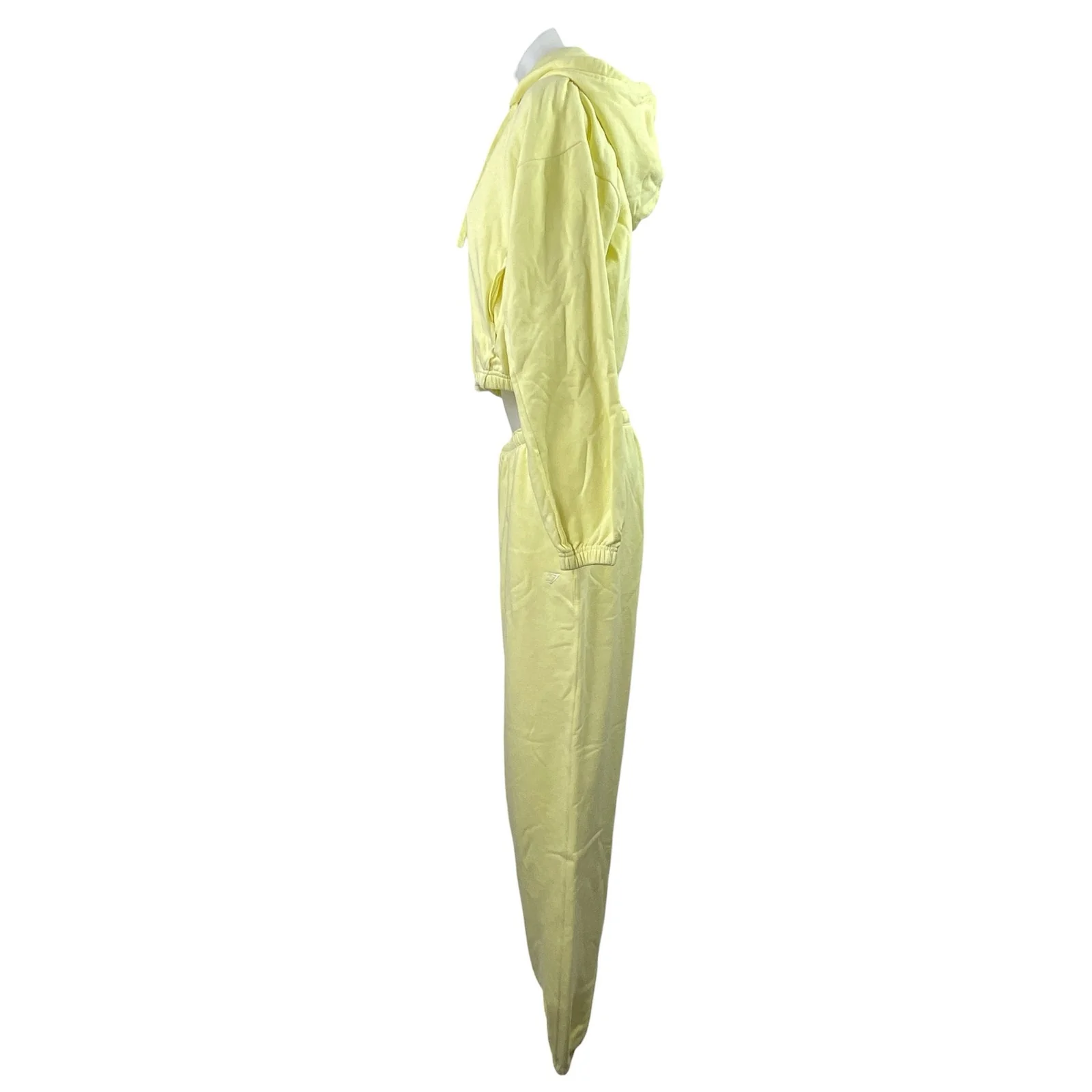 Gymshark Women's Yellow Activewear Hoodie Hooded & Jogger Lounge Pant Sets Sz M - Image 2