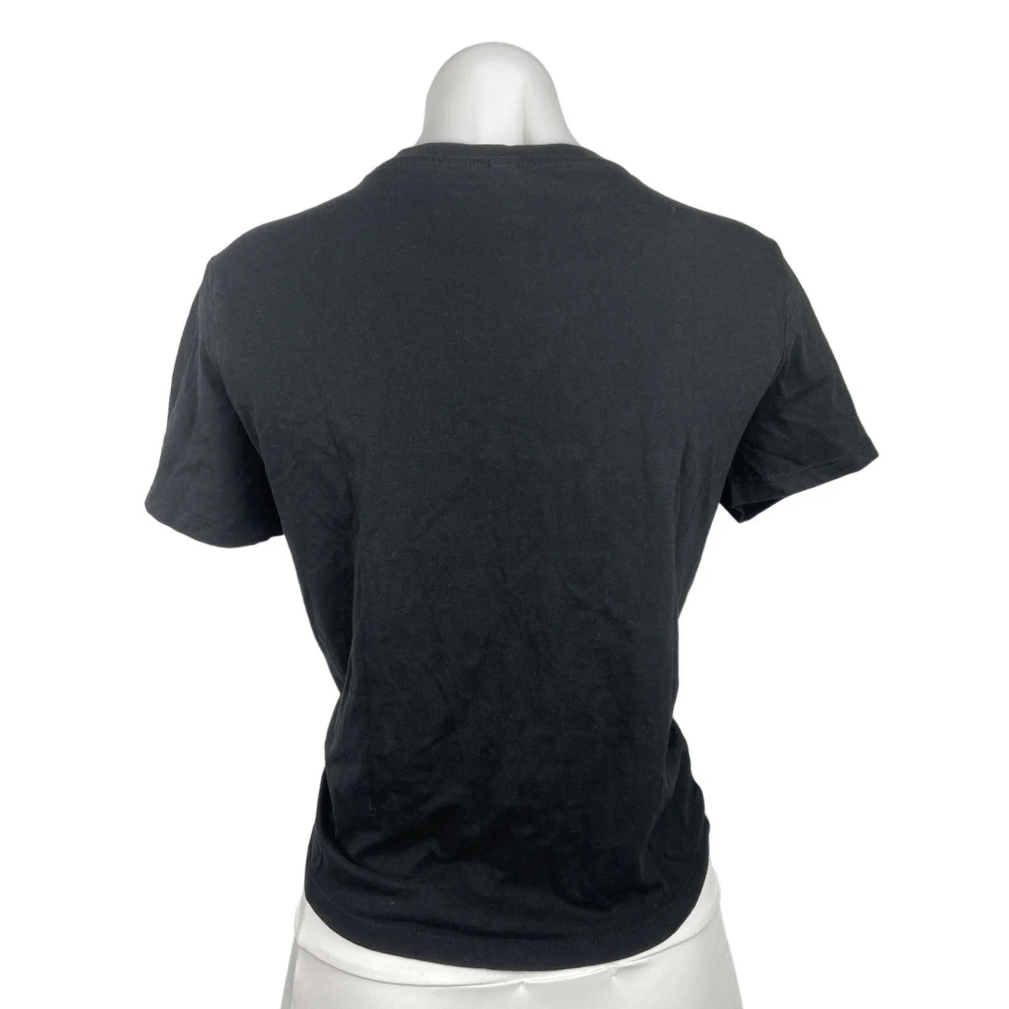 H&M Divided Black Crew Neck Short Sleeve Yas Queen Basic T Shirt Top Size M - Image 2