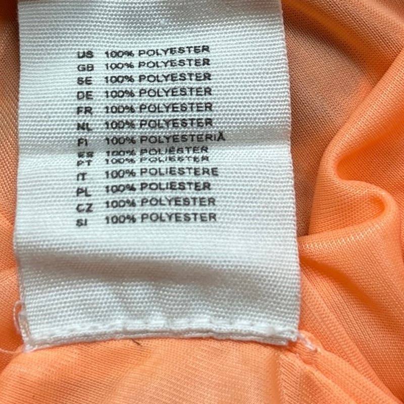 H&M Neon Orange Fruit Tropical Spaghetti V-Neck Sleeveless Mini Sundress Size 6 - Image 8