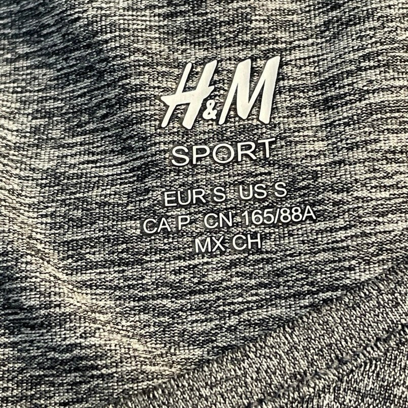 H&M Sport Heather Gray Sleeveless Cutout Knot Back Workout Active Tank Top Sz S - Image 4