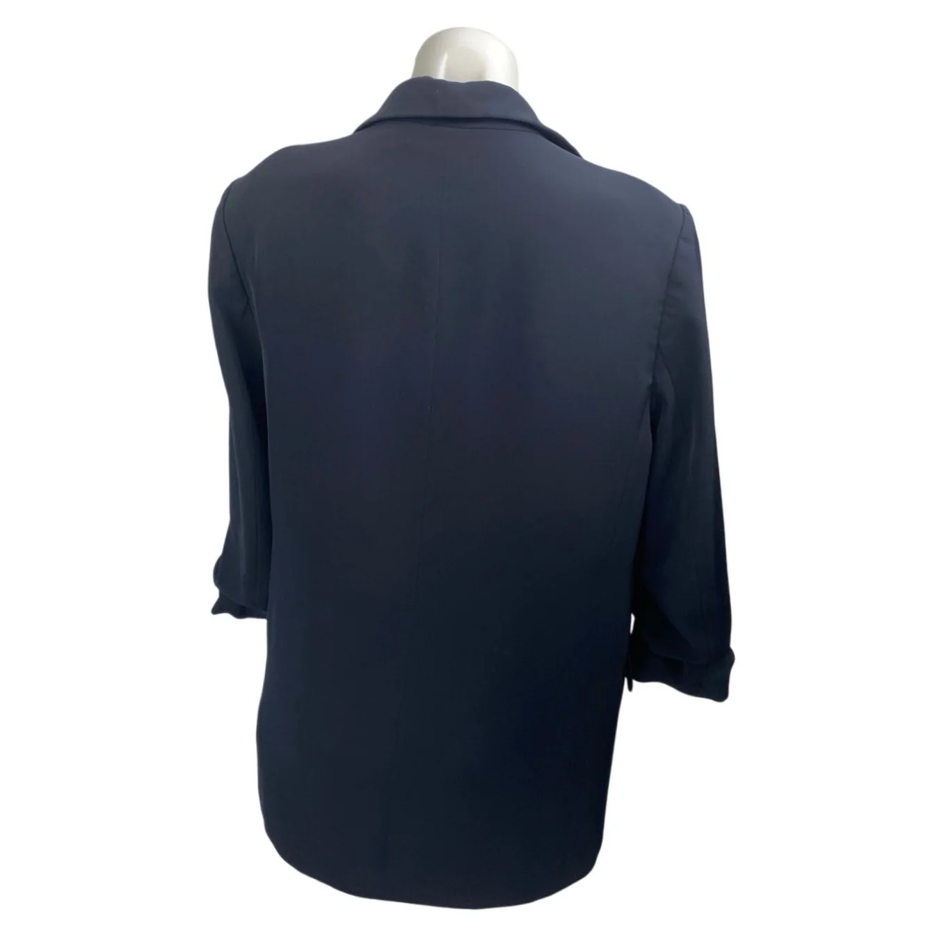 H&M Women's Black Long Sleeve Notch Lapel Career Open Blazer Coat Jacket Size S - Image 2