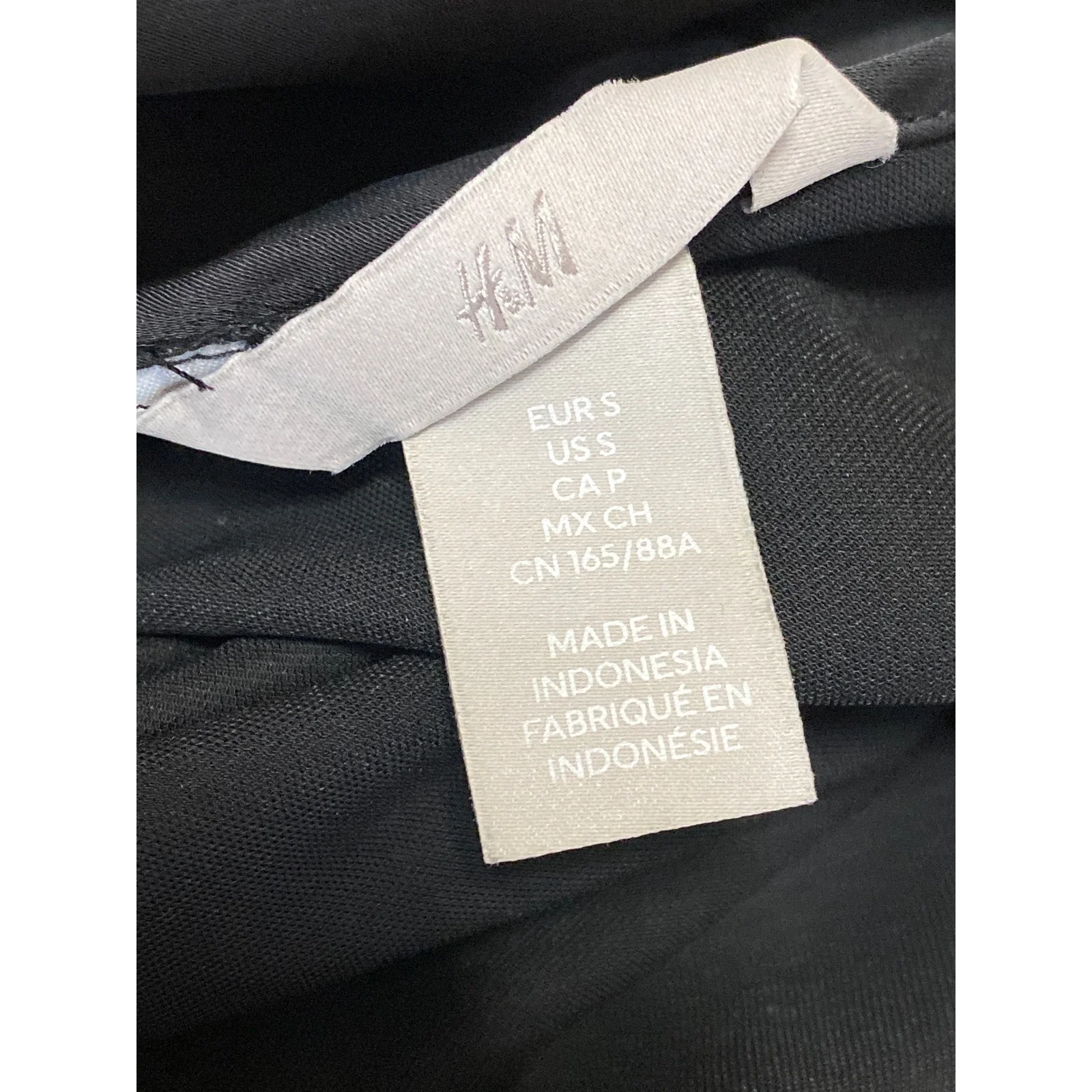 H&M Women's Black Silk Satin Sleeveless V Neck Cami Tank Maxi Slip Dress Size S - Image 5